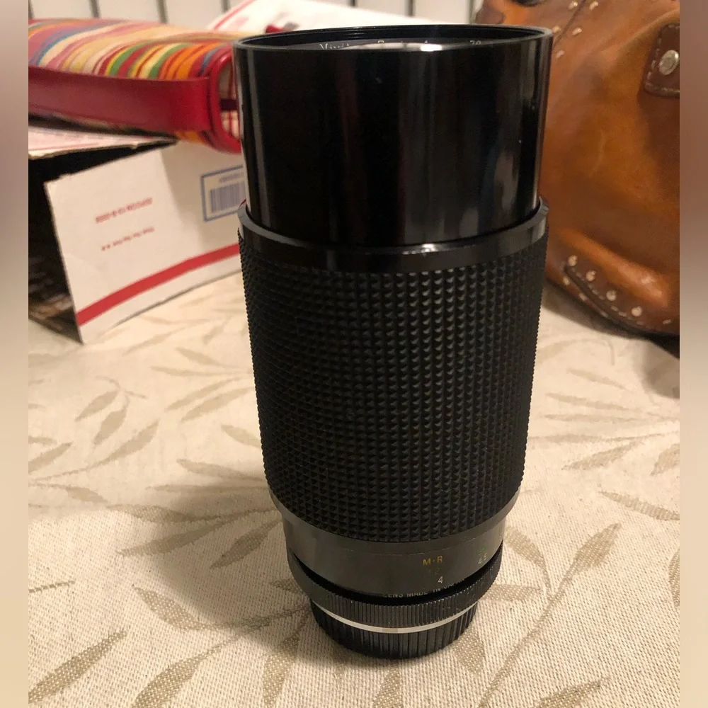 VIVITAR MICRO FOCUSING ZOOM LENS w/padded bag for travel or storage.
